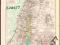 PALESTYNA - JEROZOLIMA stara mapa z 1897 roku