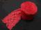 Koronka czerwona elastyczna 15 - 17cm różne wzory