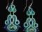 kolczyki, sutasz, soutache, nefryt, prezent