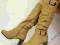 STYLOWE KOZAKI OFICERKI (LU1192) CAMEL - 39