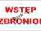 naklejka WSTĘP WZBRONIONY 1 5x6,5cm EKO matowa