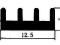 (X) radiator czarny AL CO-35 H=16 W=23 L= 35mm