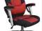 WYGODNY FOTEL BIUROWY CZARNO-CZERWONY FV