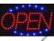 TABLICA LED PANEL REKLAMA TEXT OPEN DIODOWA