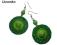 ORYGINALNE SZYDEŁKOWE KOLCZYKI LIMONKA