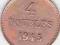 Guernsey - 4 - Doubles 1945  - stan UNC