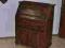 ŚLICZNY DREWNIANY SEKRETARZYK BIURKO SZAFKA DREWNO