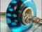 Szklany koralik modulowy LAMPWORK BLUE nr557