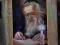 Portret Żyda Żyd na szczęście obraz pastel z ramą