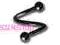 Kolczyk do ciała spirala twister SS316L  8/1.2/3mm
