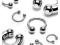 Piercing do wargi Podkowa Stal chirurgiczna