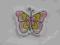 Aplikacja, naszywka, ozdoba,  dekoracja, motylek