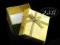 08_165 Zlote pudełka na pierscionek - 12szt