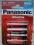 4x Bateria baterie PANASONIC AA/R6 1,5V alkaliczna