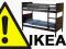 #####IKEA NORDDAL ŁÓŻKO PIĘTROWE RAMA LITA SOSNA
