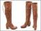 CUDOWNE Skóra Rude Kozaki Ażurowe  r39-1040 od 4PR