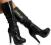 BUTY GWIAZD ZABÓJCZE HIGH 12cm PLATFORMA LAKIER 39