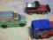 trzy pojazdy Matchbox