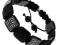 BRANSOLETA SHAMBALLA KWADRATOWA GUNMETAL BLACK HIT