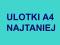 ULOTKI NAJTANIEJ A4 5000szt SUPER EXPRESS 1-2DNI