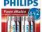 PHILIPS POWER ALKALINE LR6 AA SUPER MOCNE 4+2