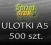 ULOTKI A5 500 szt. (dwustronne) W-WA EXPRESS w 3h