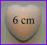 Serca serce Styropianowe 6 cm