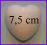 Serca serce Styropianowe 7,5 cm