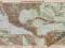AMERYKA ŚRODKOWA. KARAIBY. Mapa z 1938 roku