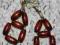Kolczyki - drewno