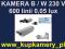 KAMERA B/W 600 linii 0,05 lux + OBUDOWA + OBIEKTYW