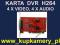 KARTA DVR H264 4 X VIDEO, 4 X AUDIO, SOFT PL