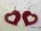 Kolczyki ręcznie wykonane !!! prezent na Walentyki
