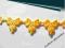 KWIATOWE KOKARDKI  /10szt/ żółte KT-07