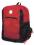 Plecak czerwony z odblaskiem  4484.05