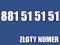 Złoty numer PLAY 881 51 51 51 prosty łatwy numer