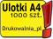 Ulotki A4 - Dwustronne - 1000 sztuk - Ulotka