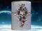 $$ ZAPALNICZKA ZIPPO 0412 SKULL WITH ROSE N DAGGER