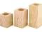 Drewniane świeczniki komplet #pd83