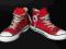 CONVERSE TRAMPKI czerwone ZA KOSTKĘ - 33 - 20cm