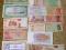 Zestaw 19 banknotów z całego świata