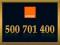 ZŁOTY NUMER _____ 500 701 400 _____  ORANGE F.VAT
