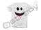 UŚMIECHNIĘTY T-SHIRT z nadrukiem SMILE  koszulka L