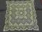 Przedwojenny kołkowy kwadratowy obrusik