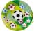 Talerzyki papierowe 23cm FUTBOL piłka nożna 2szt
