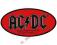 Naszywka AC/DC -logo- owalne ORYGINAŁ