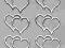 STICKERSY naklejki  SERCA wzór 1 srebrne