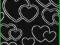 STICKERSY naklejki  SERCA wzór 2 czarne