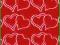 STICKERSY naklejki  SERCA wzór 5 CZERWONE
