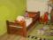 Łóżko drewniane sosnowe KUBUŚ 70x160 dla dziecka